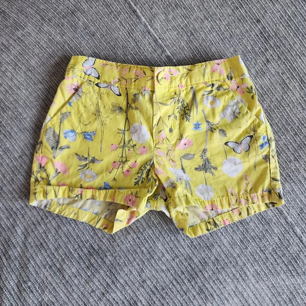 Carter's Floral and Butterfly Print Twill Shorts
